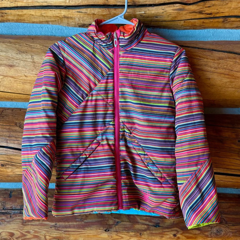 Girls Spyder Insulated Jacket Reversible Medium